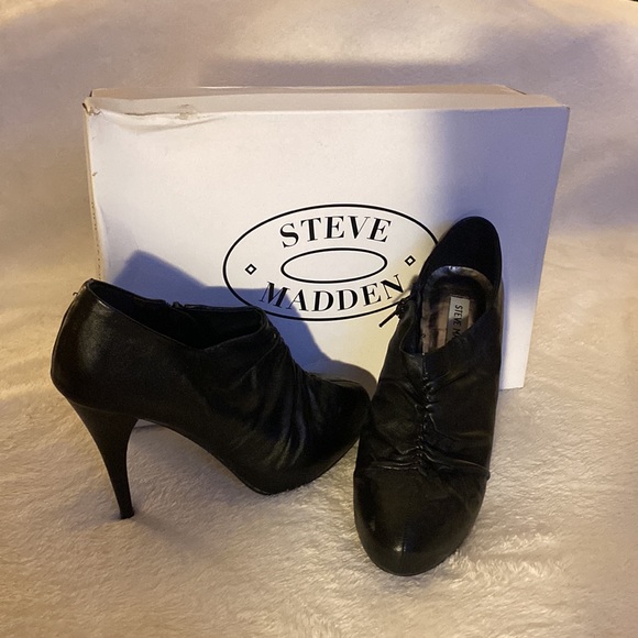 Black heels, like new heel like new and eel leather - Picture 2 of 5